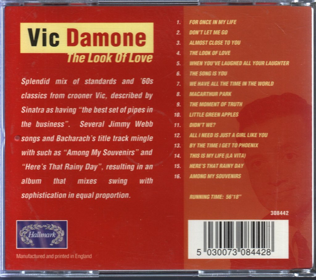 Vic Damone - Look of Love - Cd