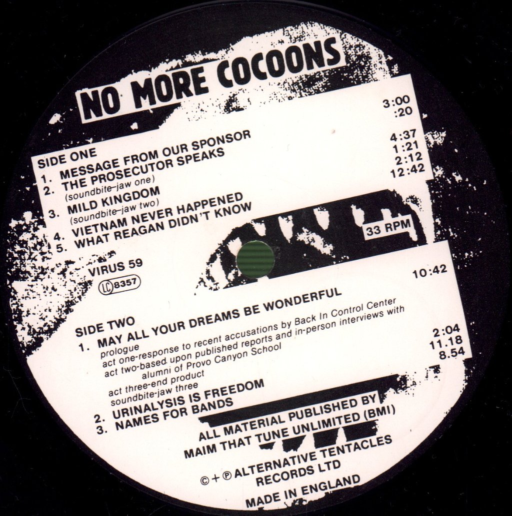 Jello Biafra - No More Cocoons - Double Lp