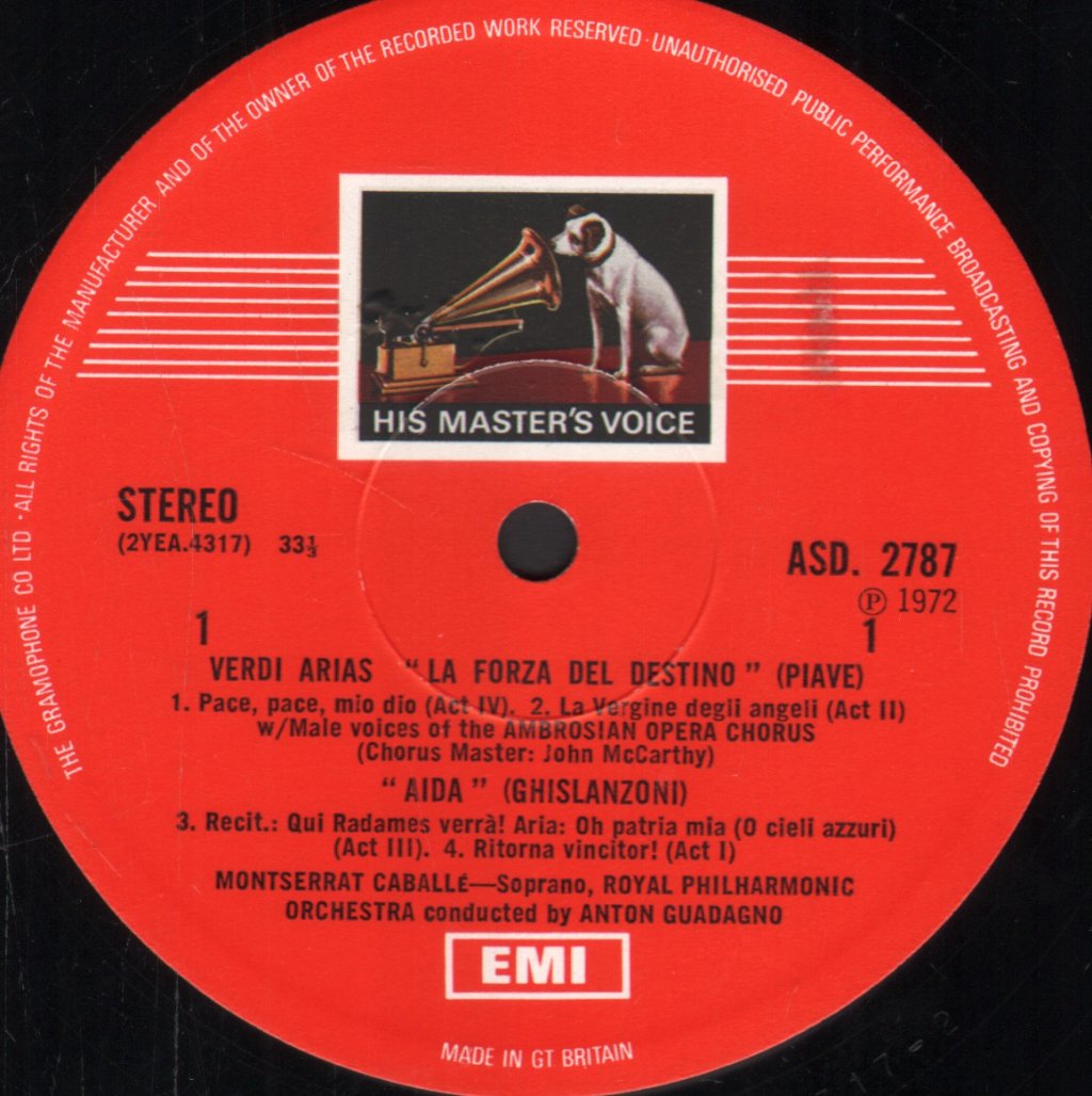 Montserrat Caballe - Sings Verdi - Lp