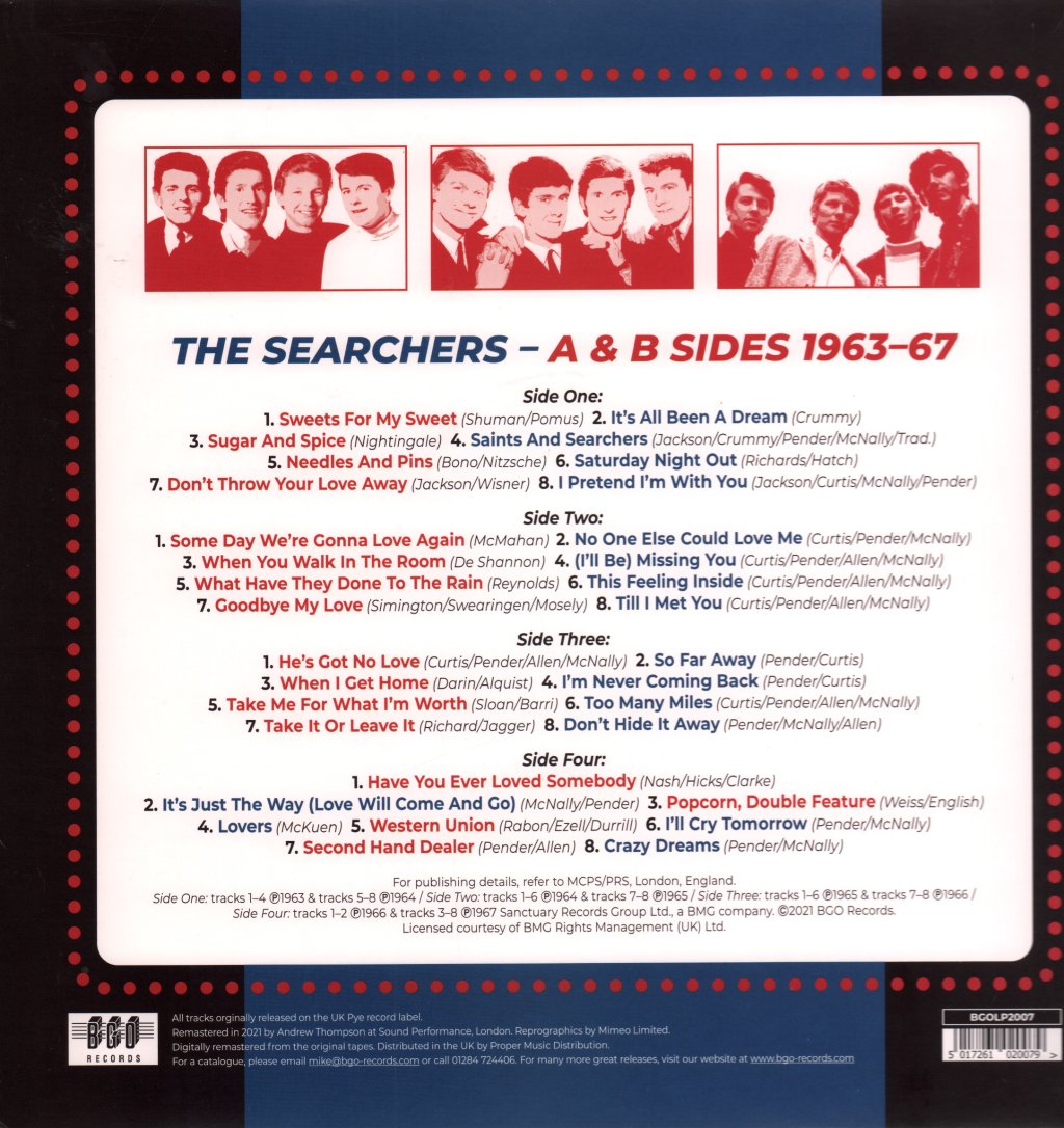 Searchers - A & B Sides 1963-67 - Double Lp