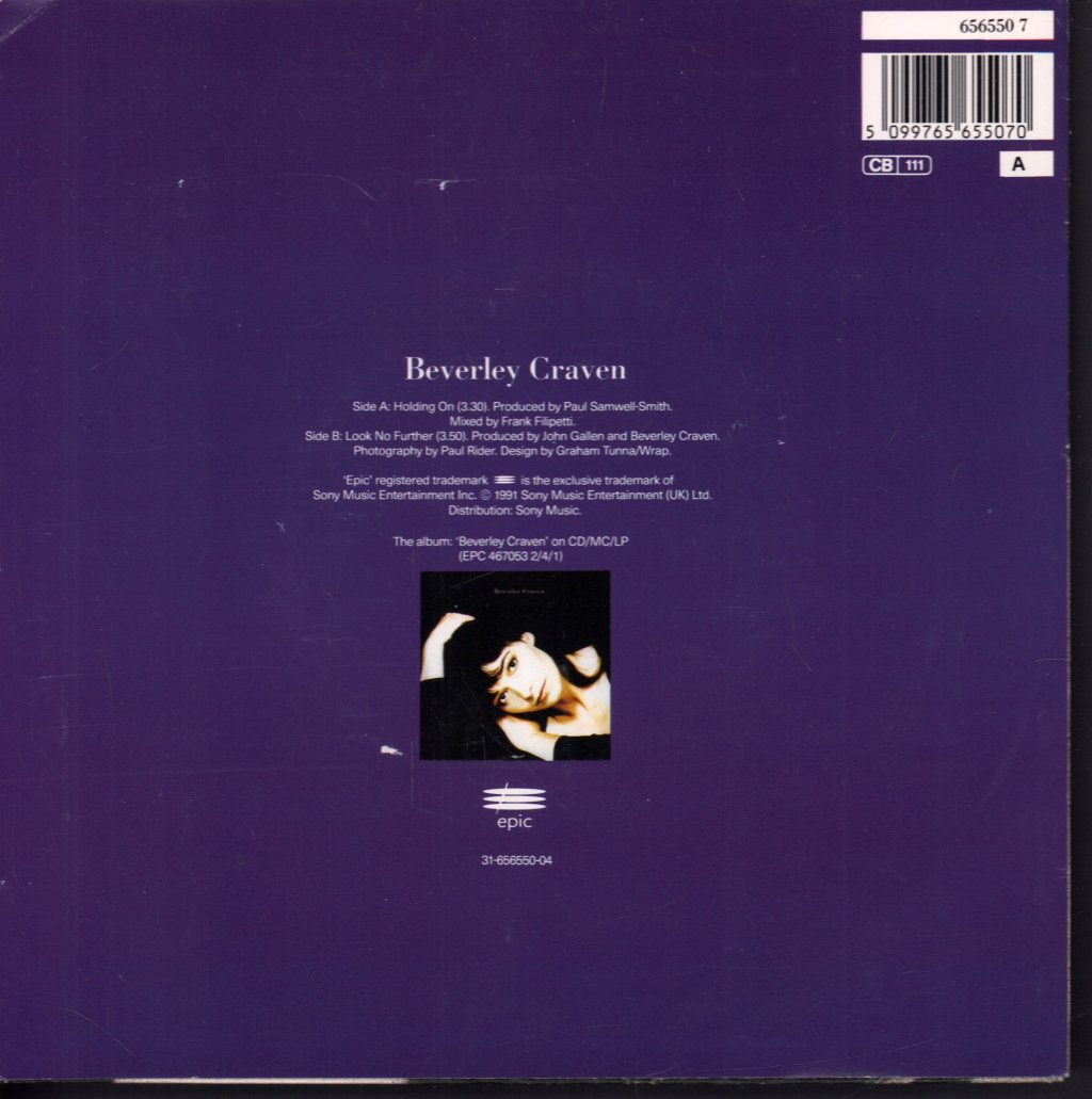 Beverley Craven - Holding On - 7 Inch