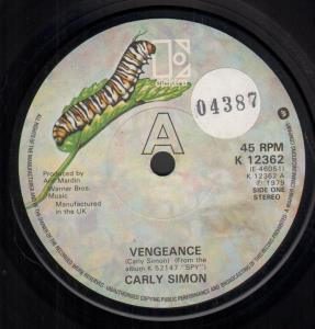 Carly Simon - Vengeance - 7 Inch