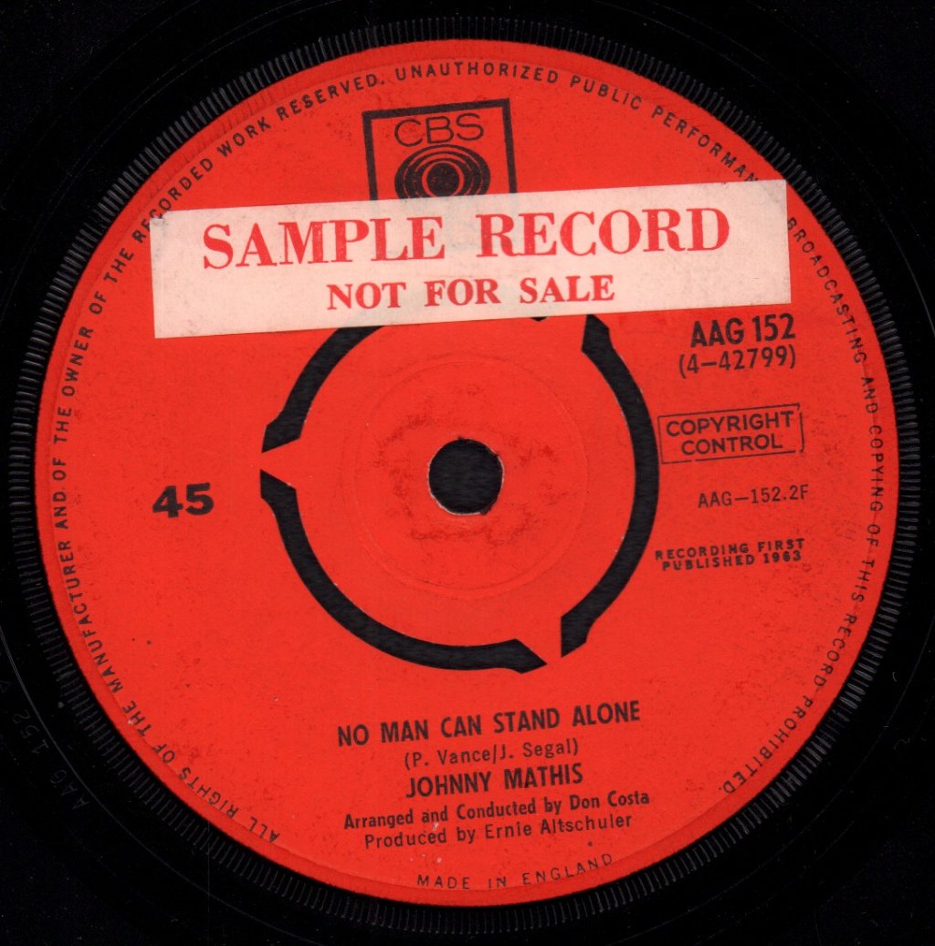 Johnny Mathis - Every Step Of The Way - 7 Inch