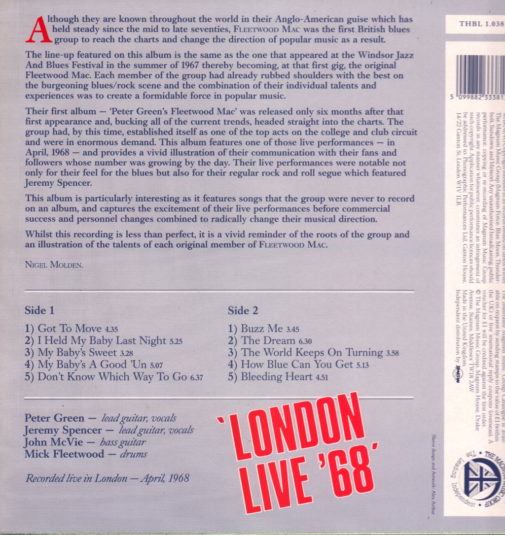 Fleetwood Mac - London Live '68 - Lp