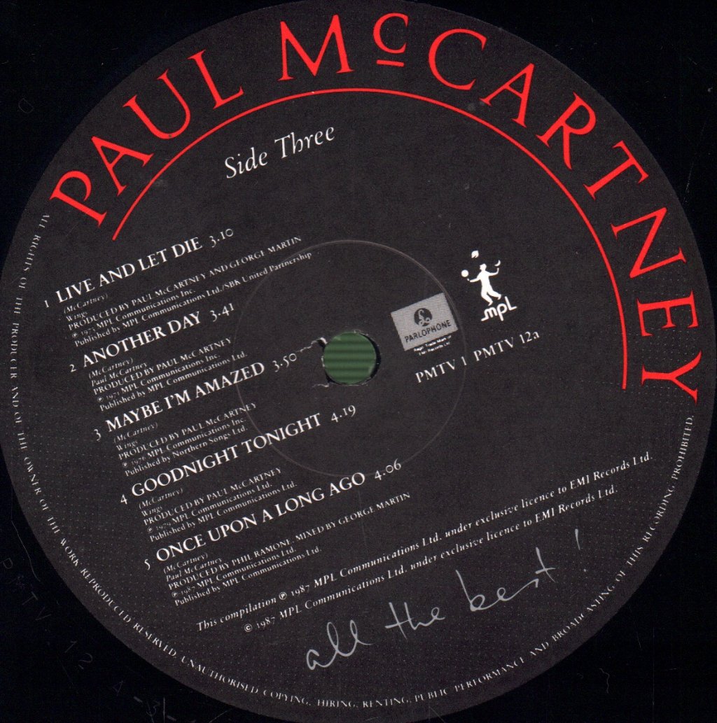 Paul McCartney - All The Best - Double Lp