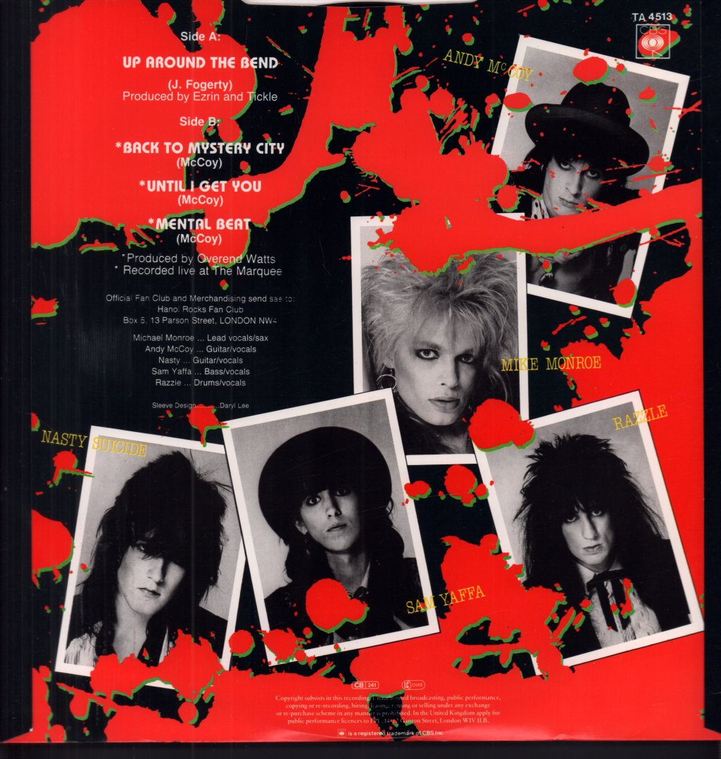 Hanoi Rocks - Up Around The Bend - 12 Inch