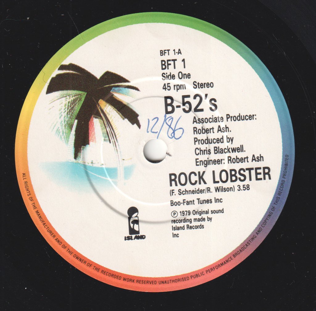 B-52's - Rock Lobster - 7 Inch