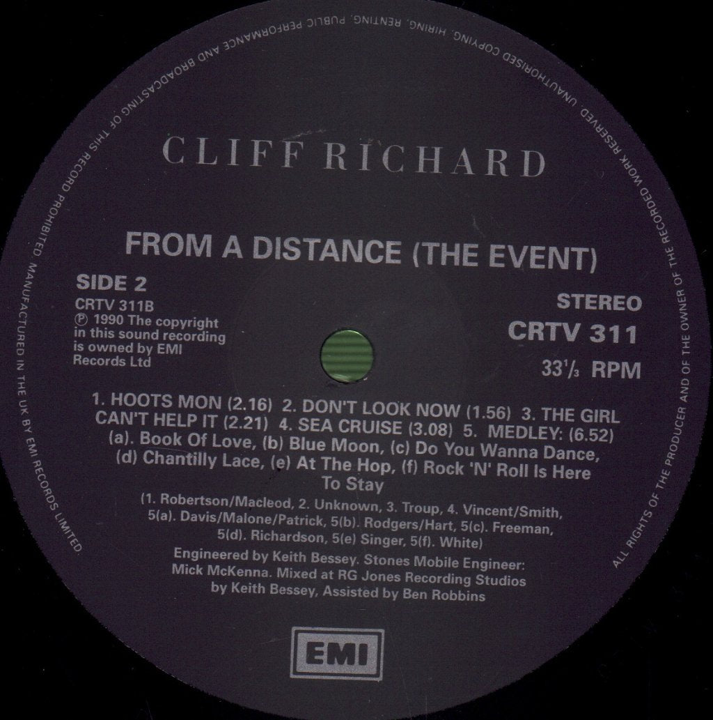 Cliff Richard - From A Distance The Event - Double Lp