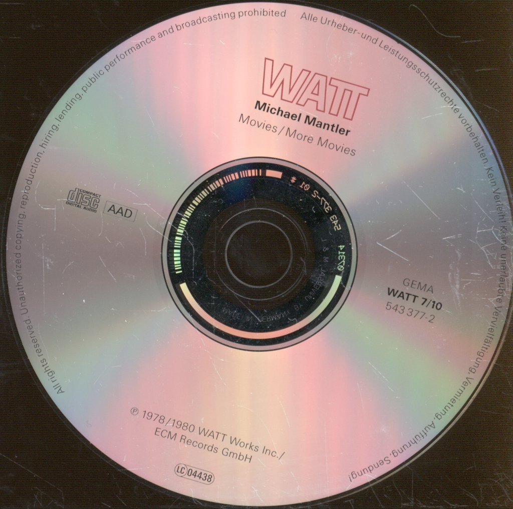 Michael Mantler - Movies / More Movies - Cd