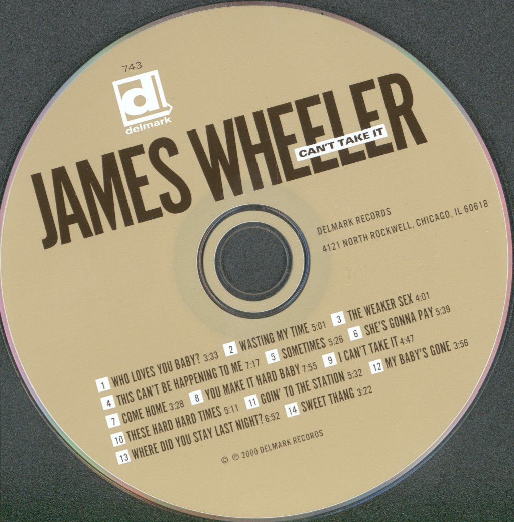 James Wheeler - Can't Take It - Cd