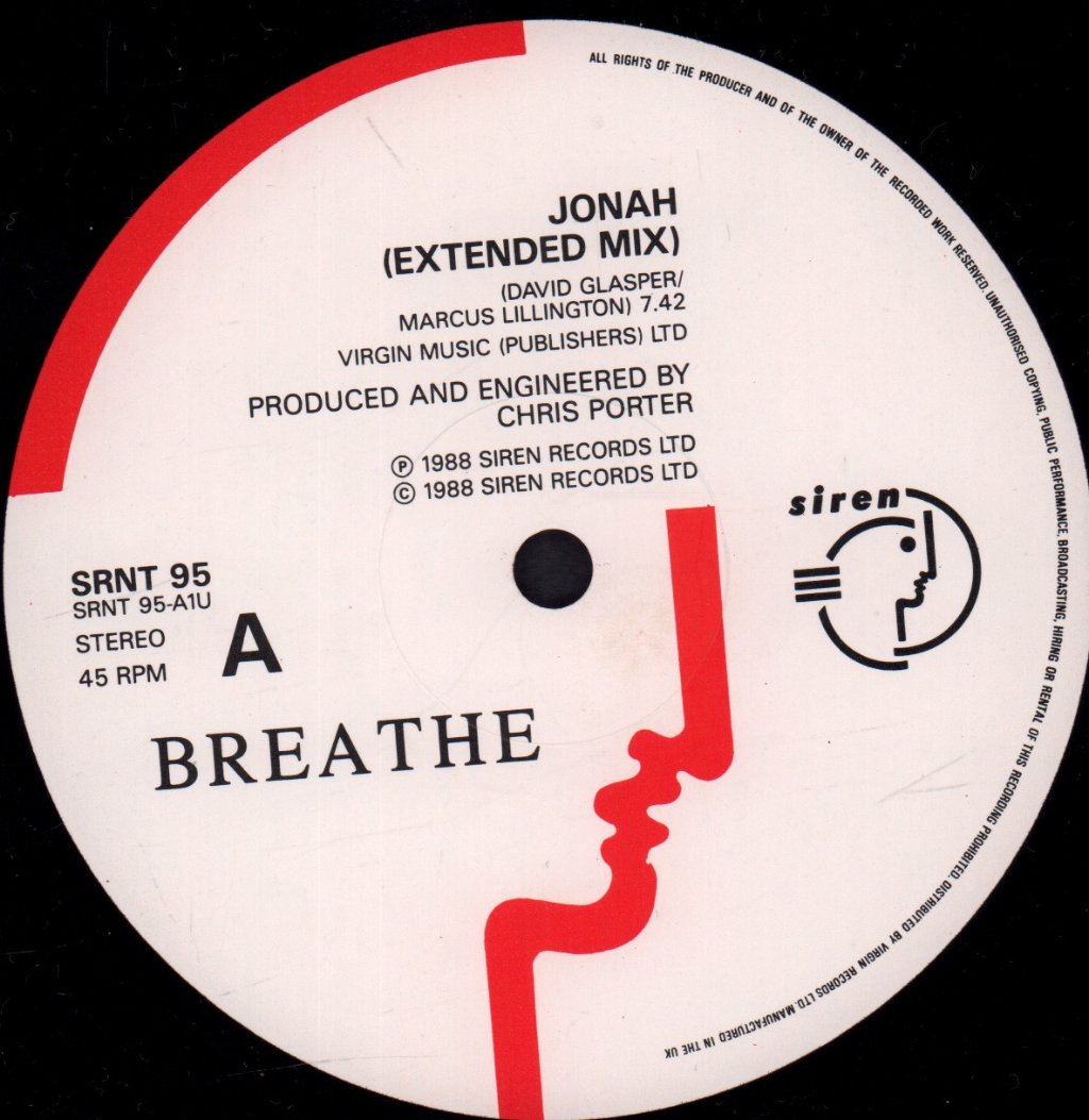 Breathe - Jonah - 12 Inch