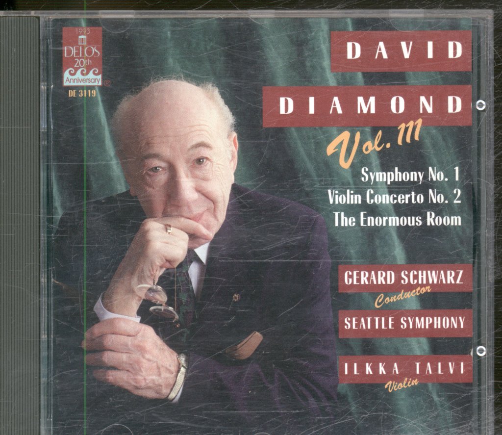 Ilkka Talvi, Seatle Symphony - David Diamond - Vol 3 - Symphony No. 1 / Violin Concerto No. 2 / The Enormous Room (Vol. III) - Cd