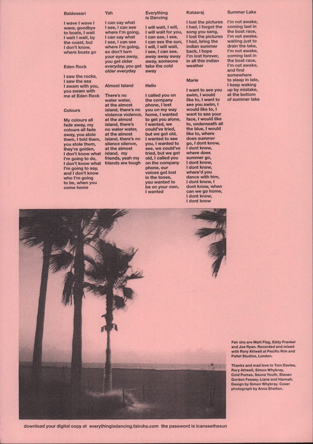 Fair Ohs - Everything Is Dancing - Lp