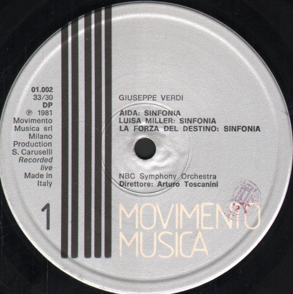 Arturo Toscanini / NBC Symphony Orchestra - Verdi - Aida / Sinfonia - 12 Inch