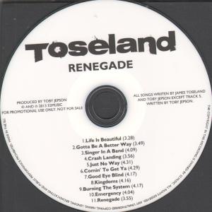 Toseland - Renegade - Cdr