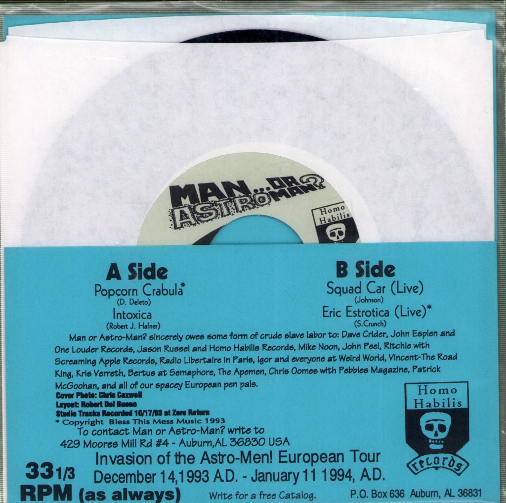 Man Or Astro-Man? - Man Or Astroman? Vs. Europa (Four Weak-kneed Space Geeks Take On An Entire Continent!) - 7 Inch