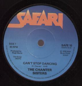 Chanter Sisters - Can't Stop Dancing - 7 Inch