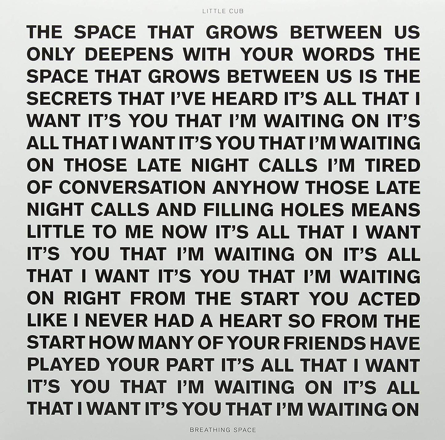 Little Cub - Breathing Space - 12 Inch