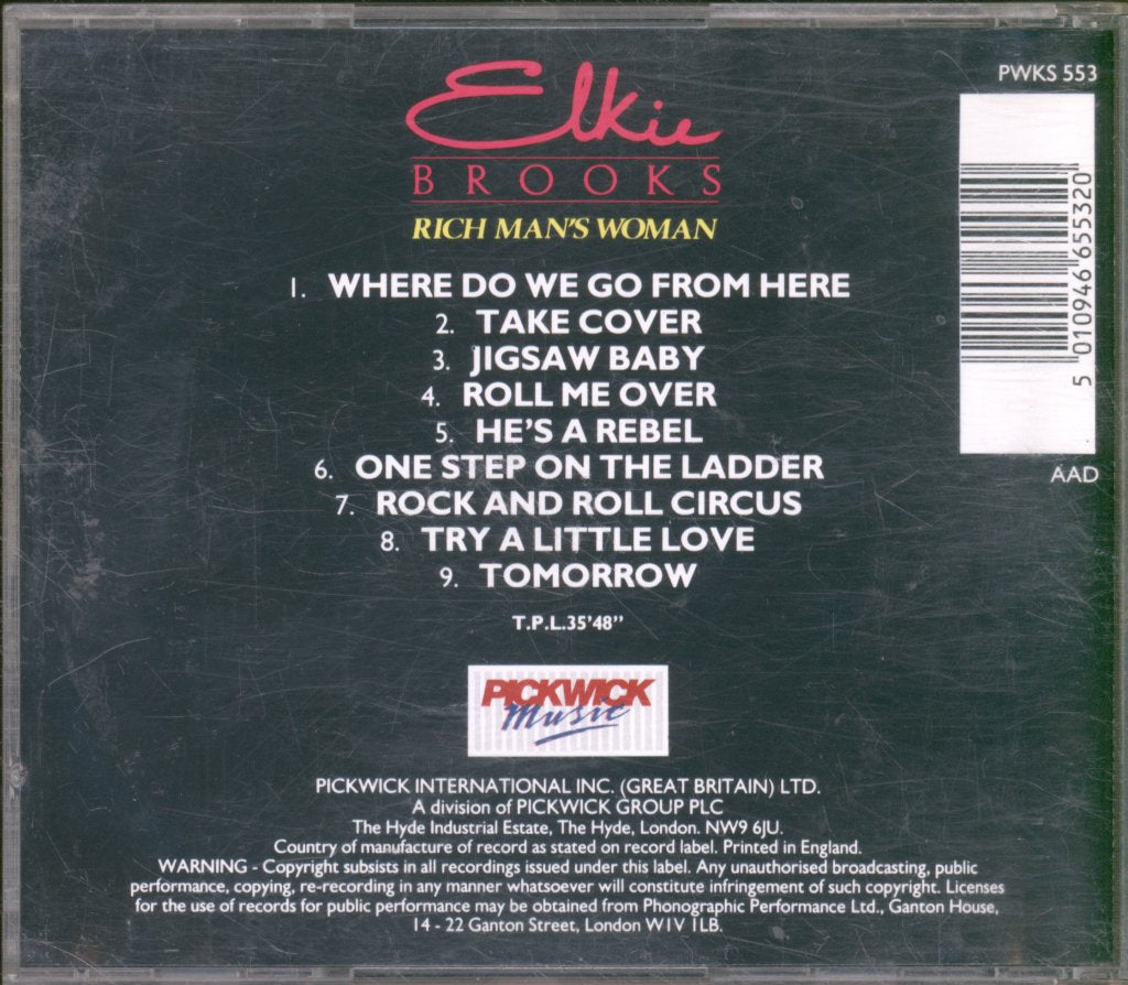 Elkie Brooks - Rich Man's Woman - Cd