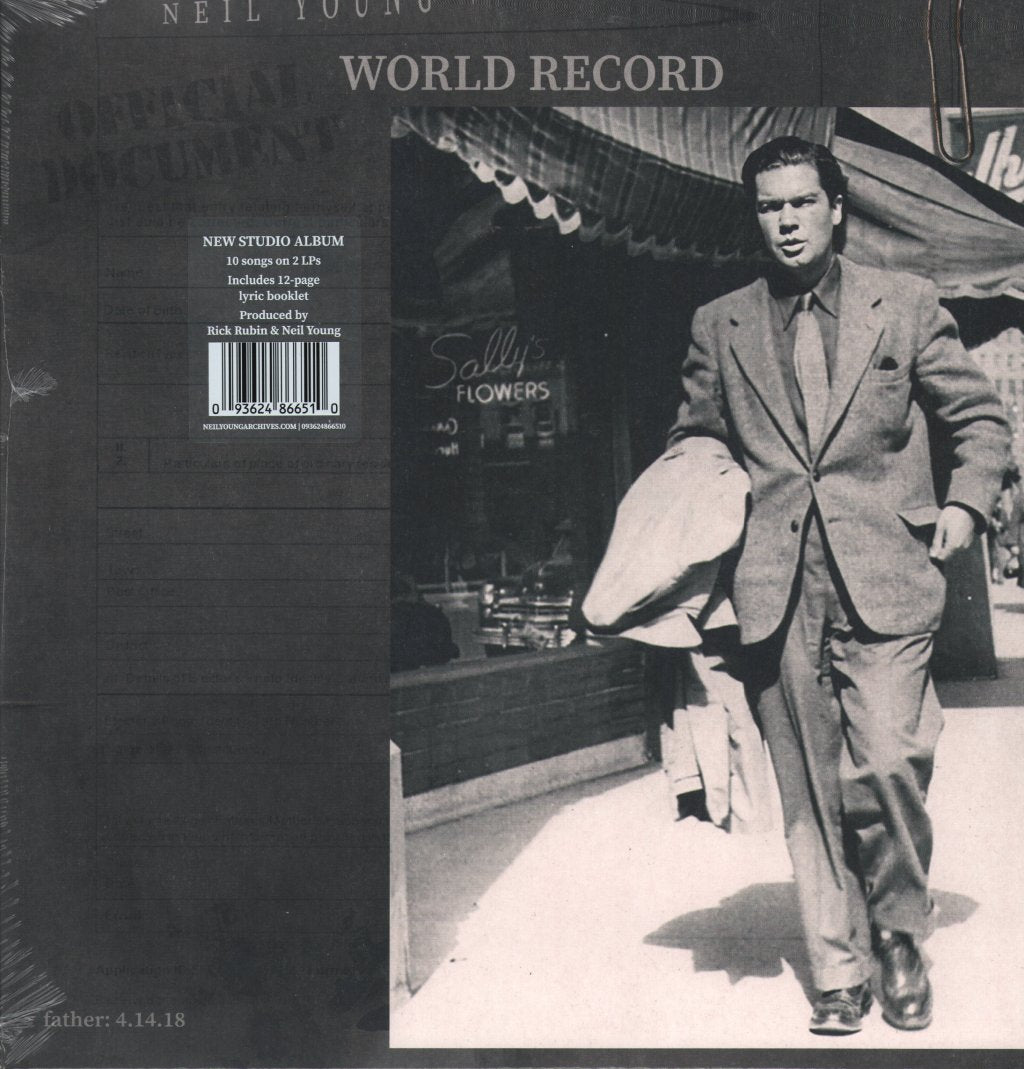 Neil Young With Crazy Horse - World Record - Double Lp