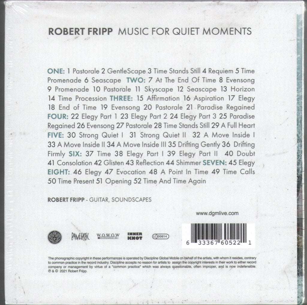 Robert Fripp - Music For Quiet Moments - Cd Set