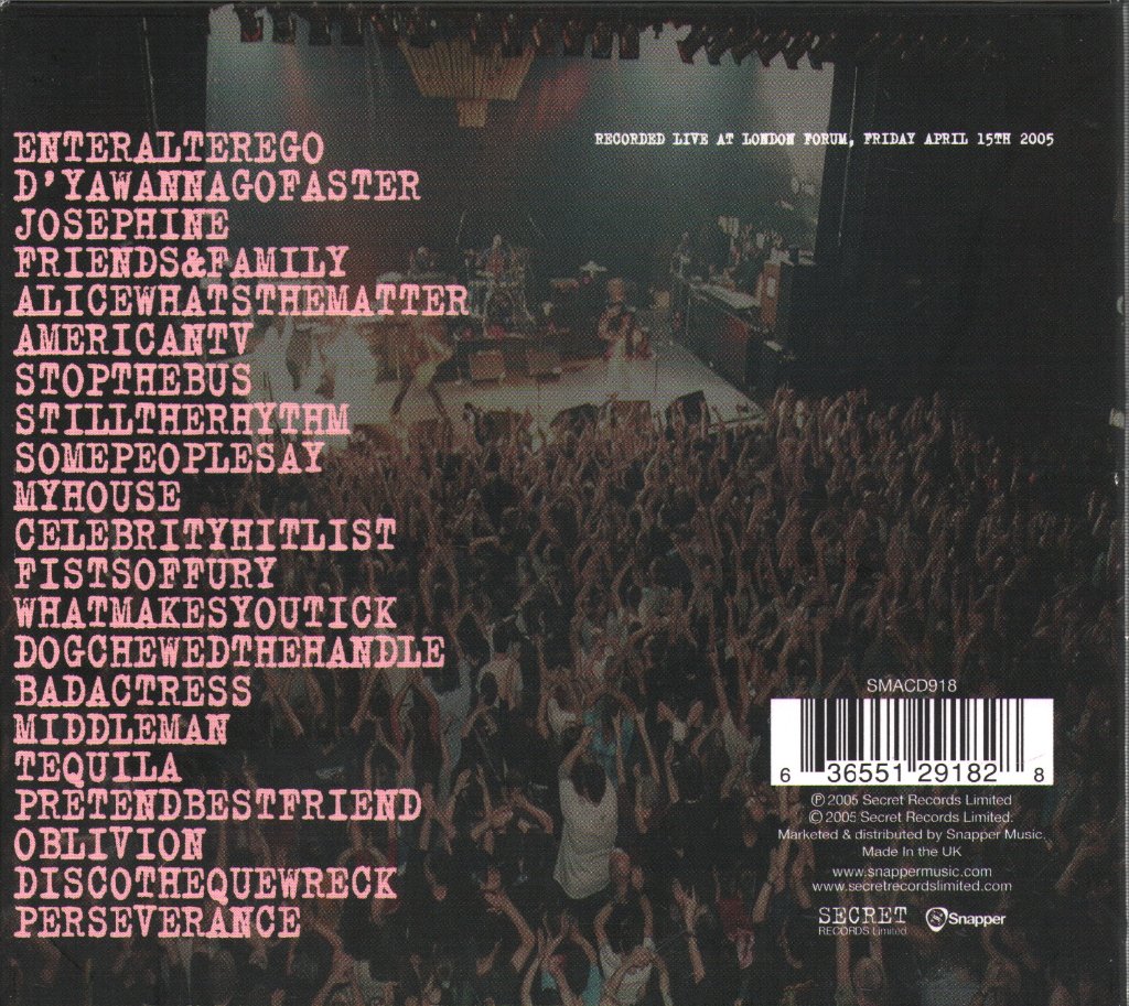 Terrorvision - For One Night Only - Cd
