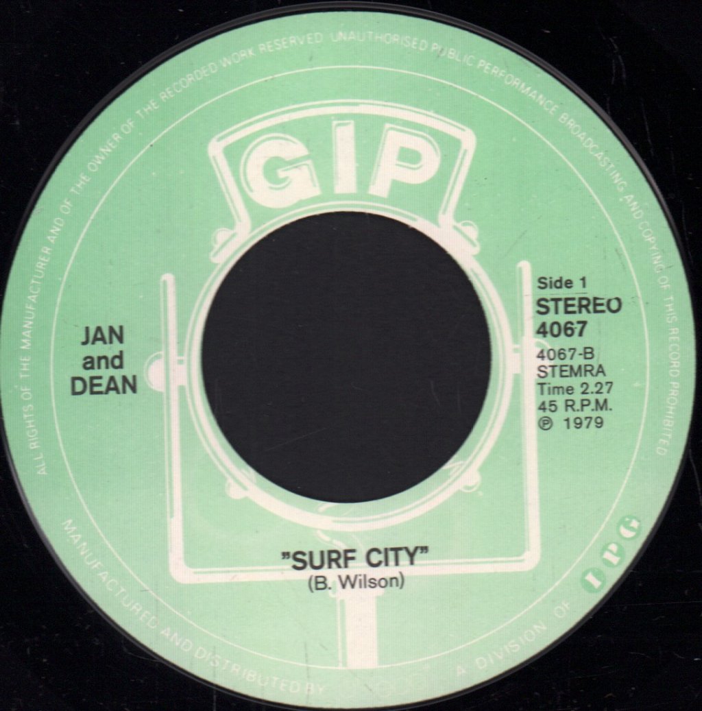 Jan And Dean - Surf City - 7 Inch
