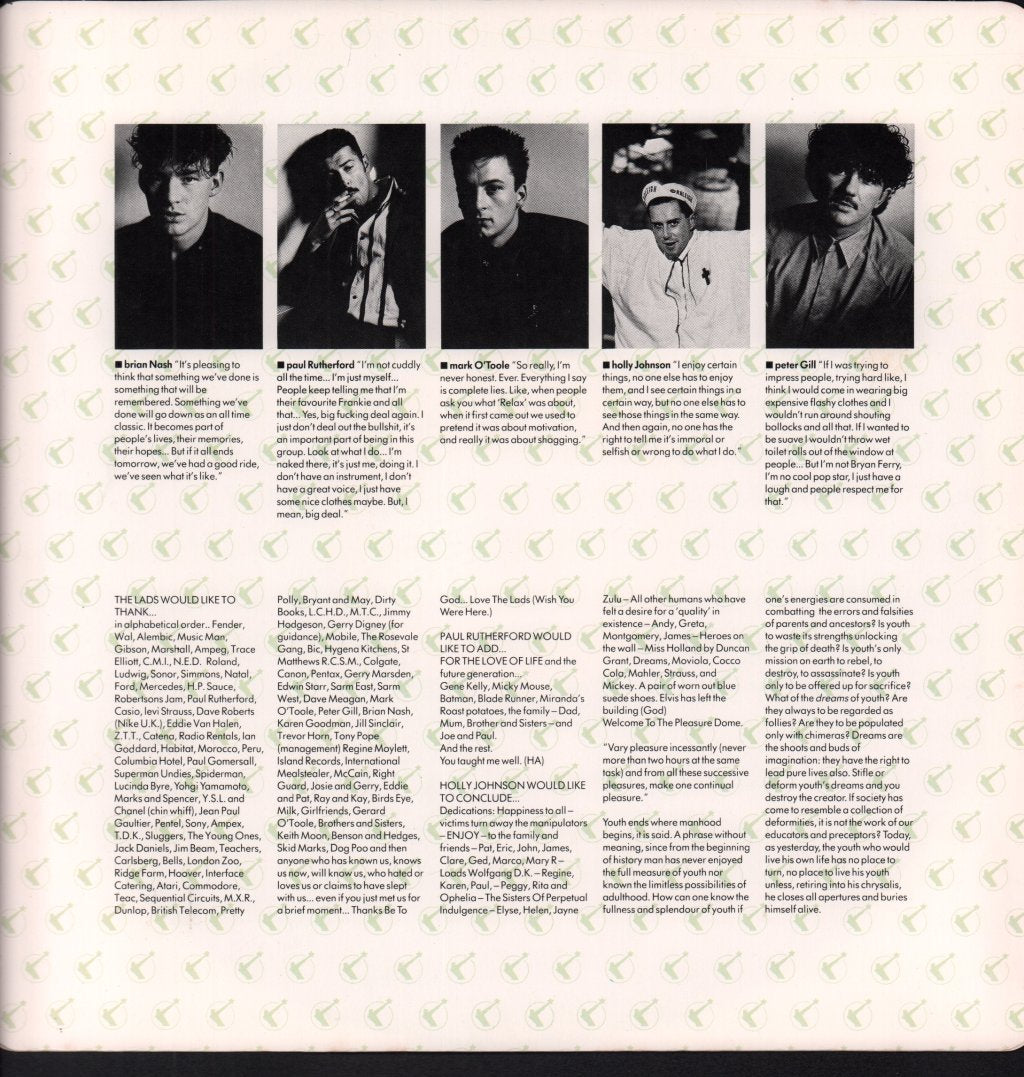 Frankie Goes To Hollywood - Welcome To The Pleasuredome - Double Lp