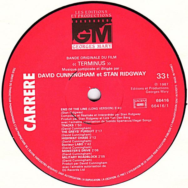 David Cunningham et Stan Ridgway - Terminus  Bande Originale Du Film - Lp