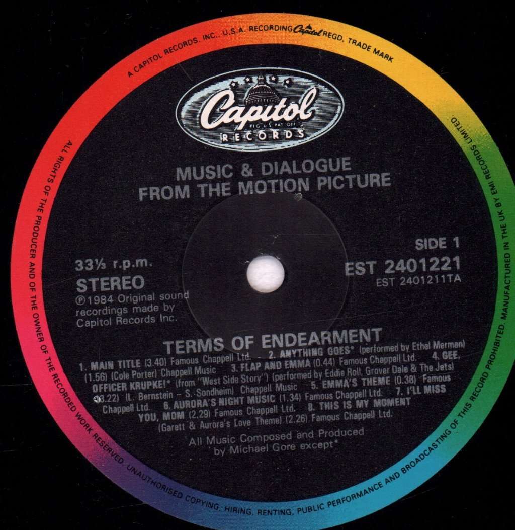 Michael Gore - Terms Of Endearment - Lp