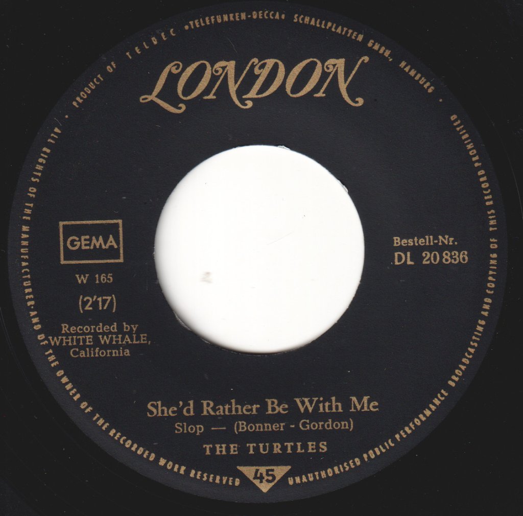 Turtles - She'd Rather Be With Me - 7 Inch