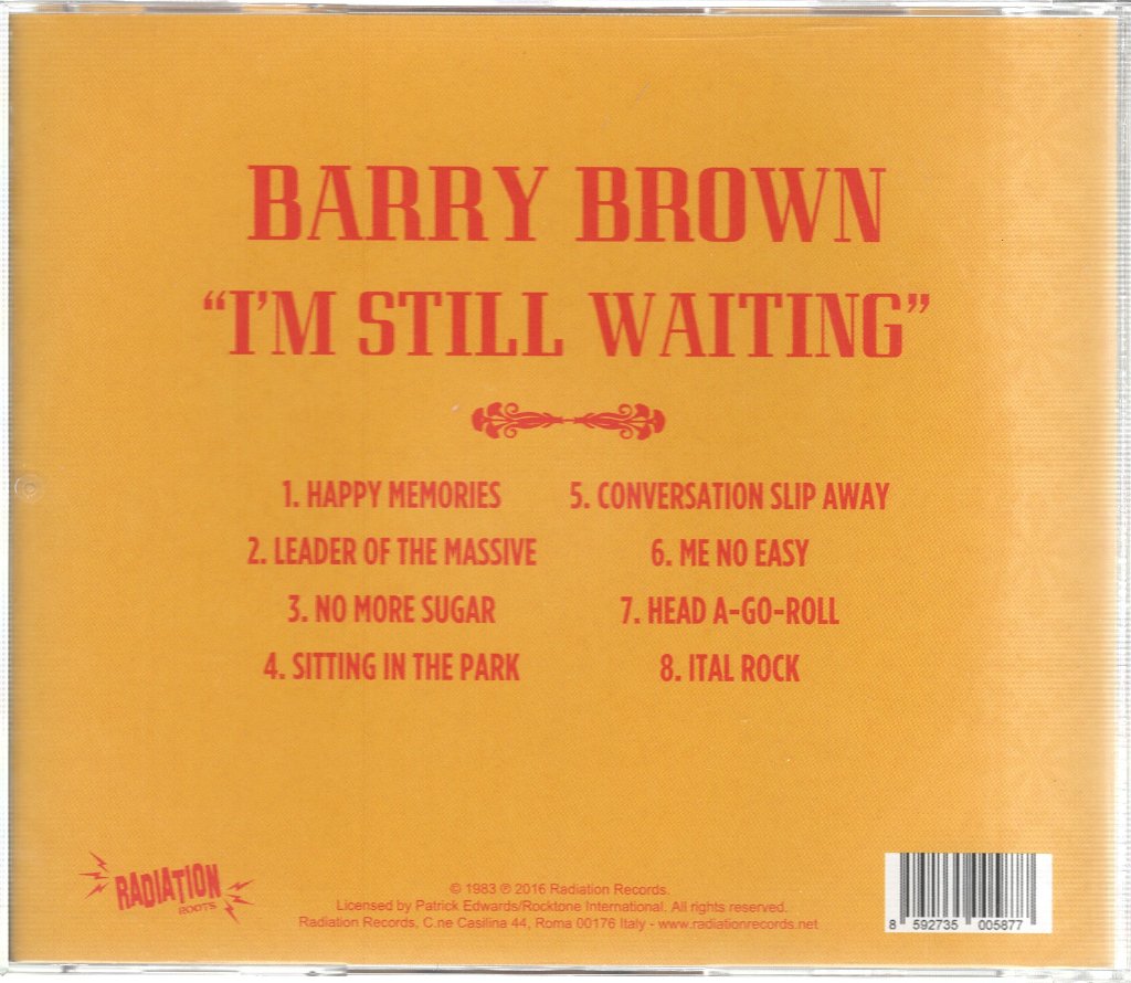 Barry Brown - I'm Still Waiting - Cd