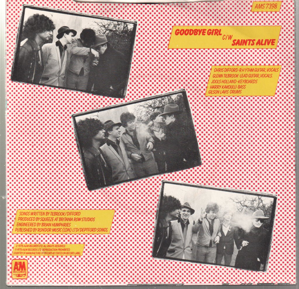 Squeeze - Goodbye Girl - 7 Inch