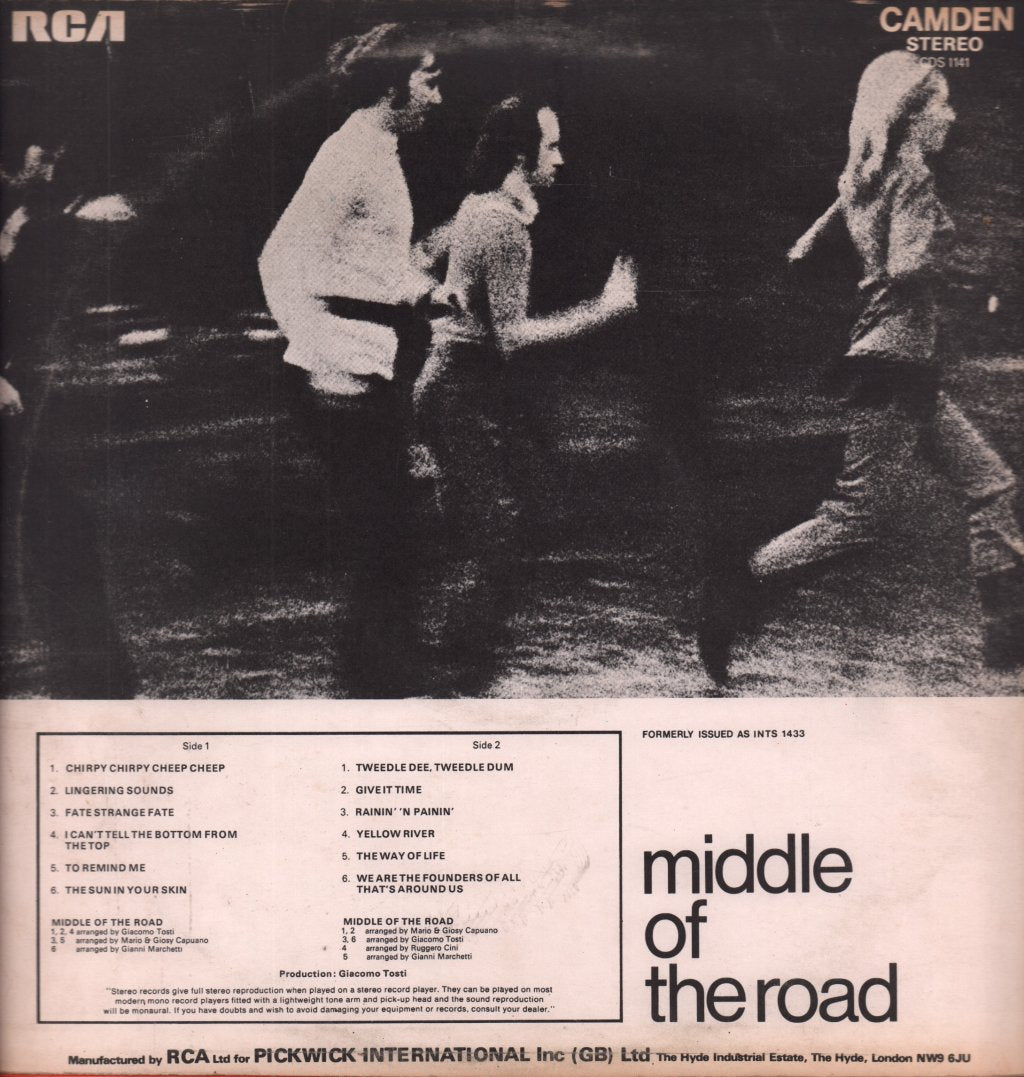 Middle Of The Road - Chirpy Chirpy Cheep Cheep Tweedle Dee Tweedle Dum - Lp