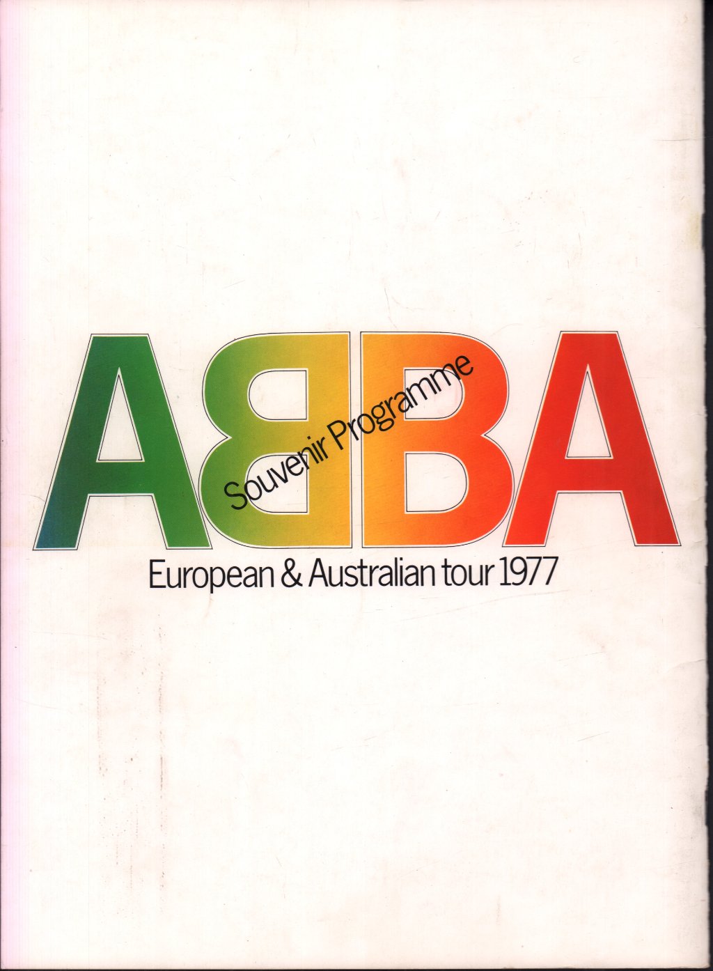 ABBA - european & australian tour 1977 - Tour Programme