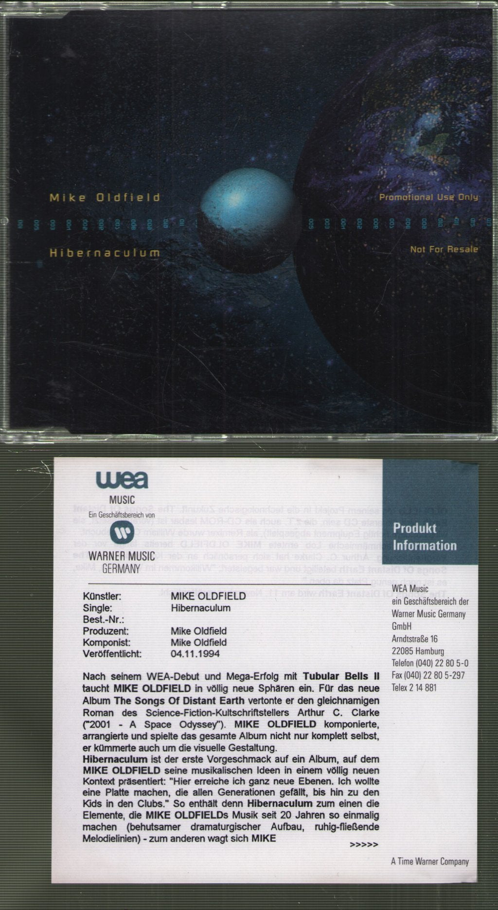 Mike Oldfield - Hibernaculum - Cd