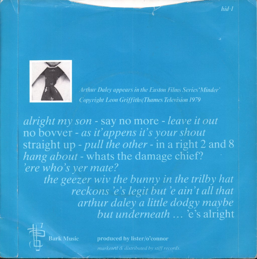 Firm (Pop Group) - Arthur Daley E's Alright - 7 Inch