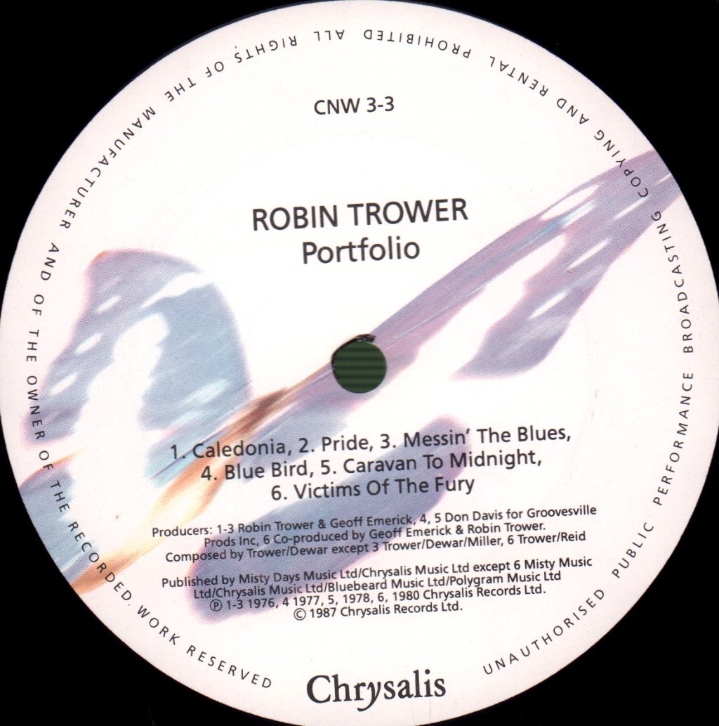 Robin Trower - Robin Trower Portfolio - Double Lp