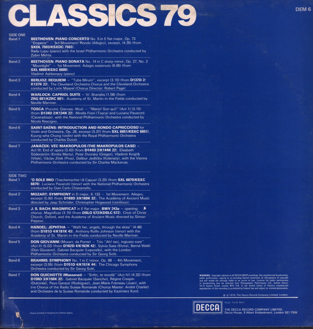 Various Artists - classics 79 - Lp