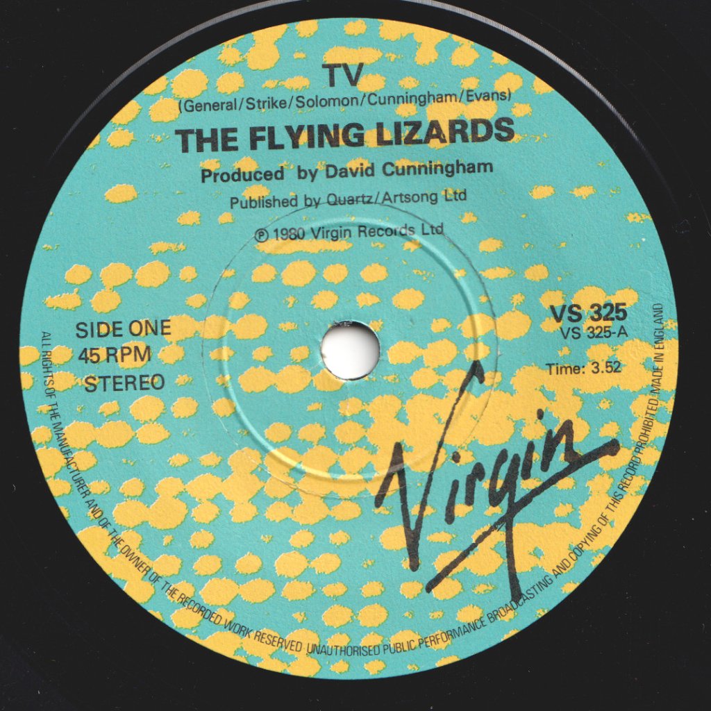 Flying Lizards - Tv - 7 Inch