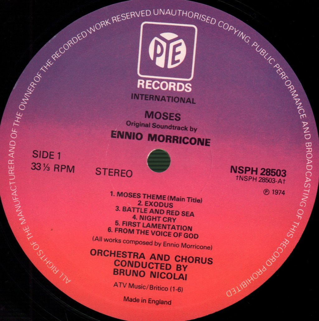 Ennio Morricone - Moses - Lp
