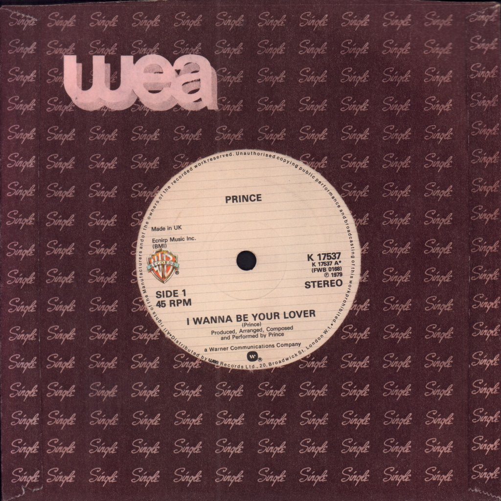 Prince - I Wanna Be Your Lover - 7 Inch