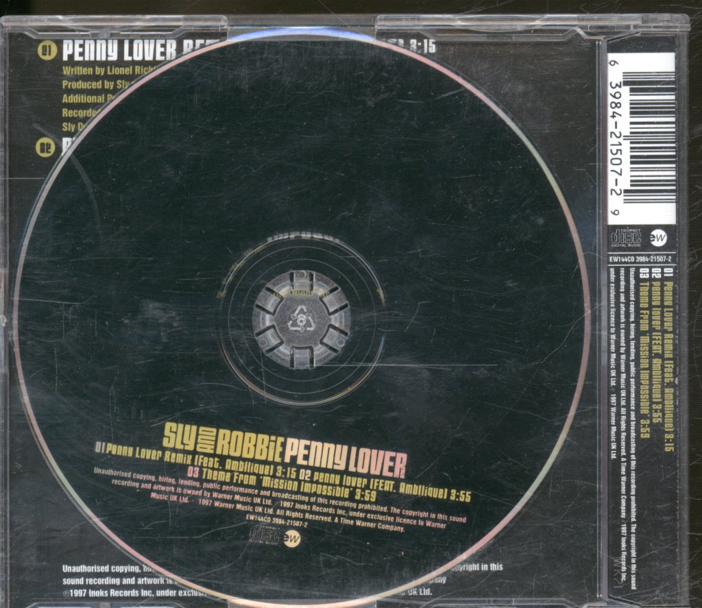 Sly And Robbie - Penny Lover - Cd