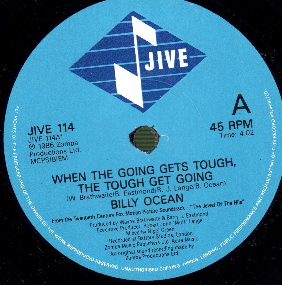 Billy Ocean - When The Going Gets Tough - 7 Inch