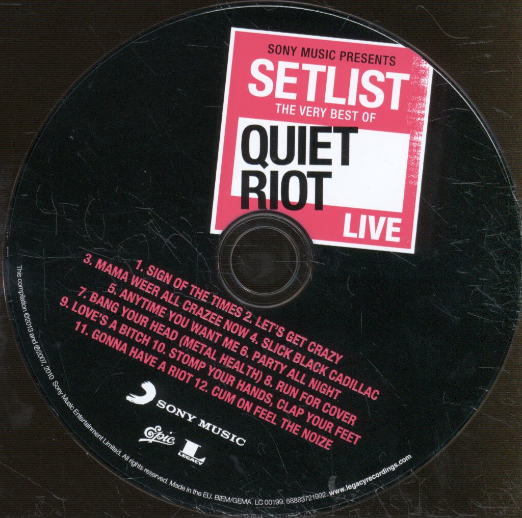 Quiet Riot - Very Best Of Quiet Riot Live - Cd