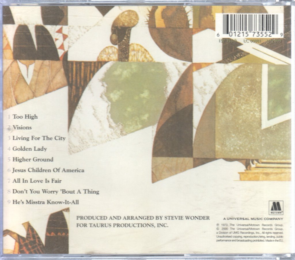 Stevie Wonder - Innervisions - Cd
