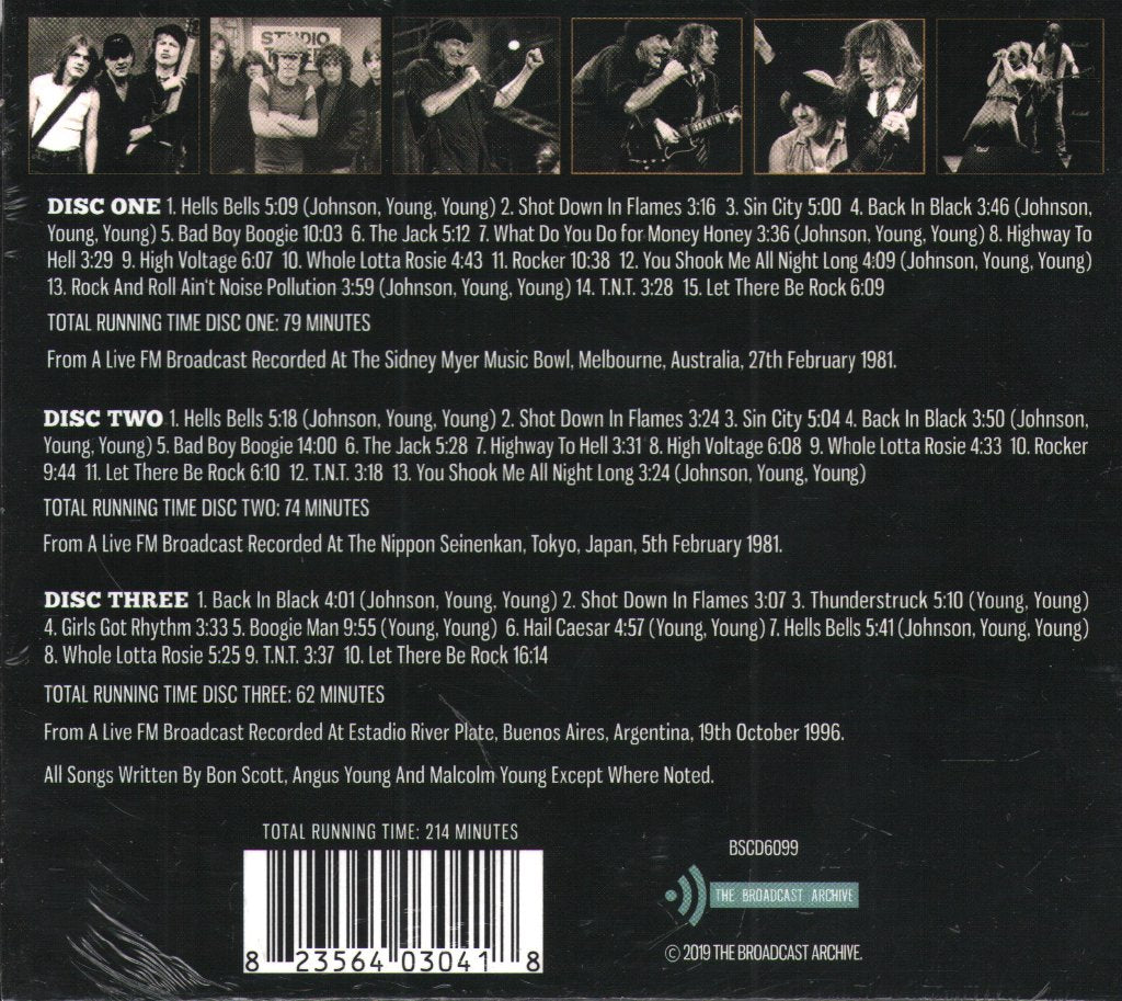 AC/DC - Brian Johnson Archives - Cd Set
