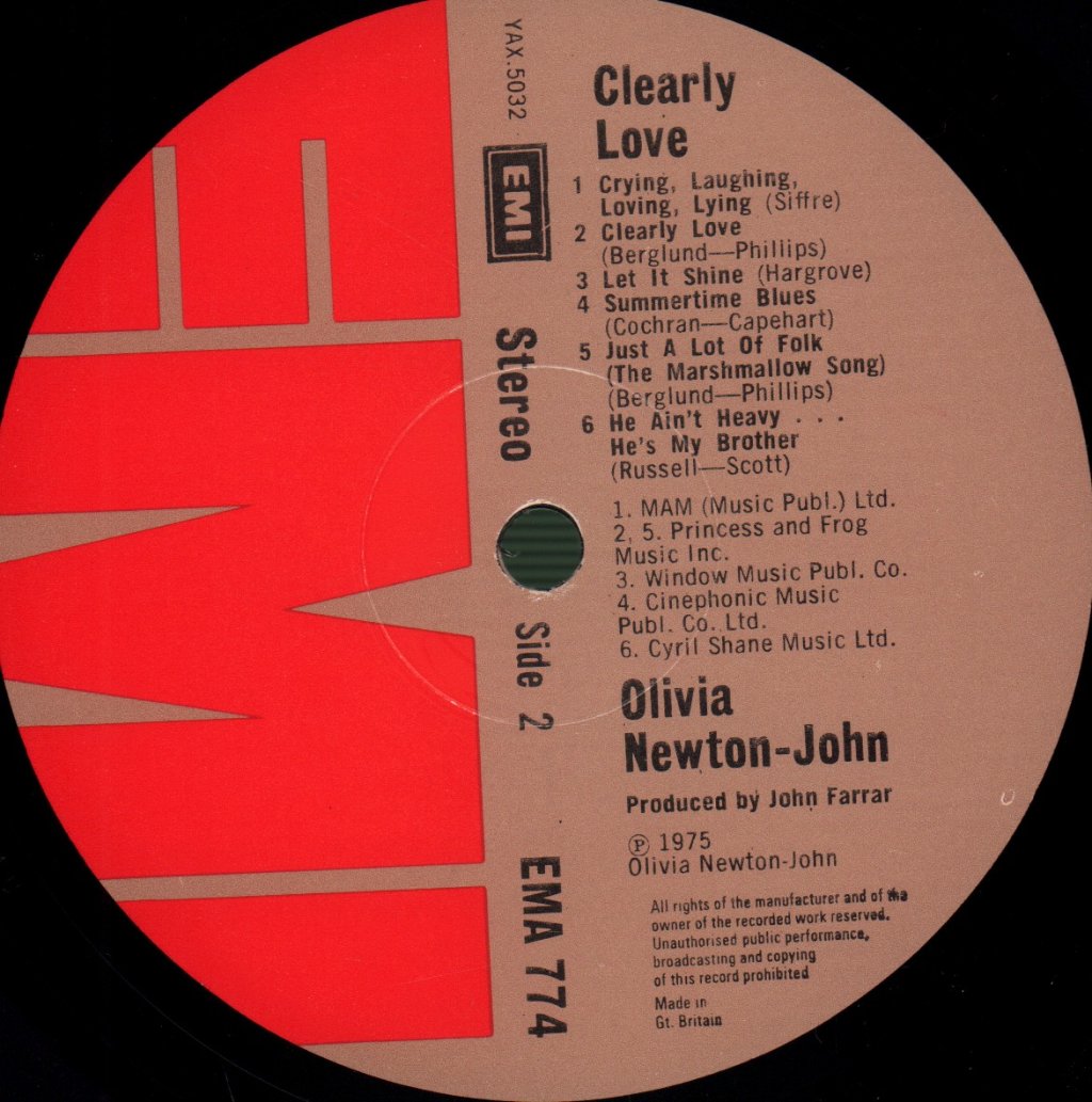 Olivia Newton John - Clearly Love - Lp