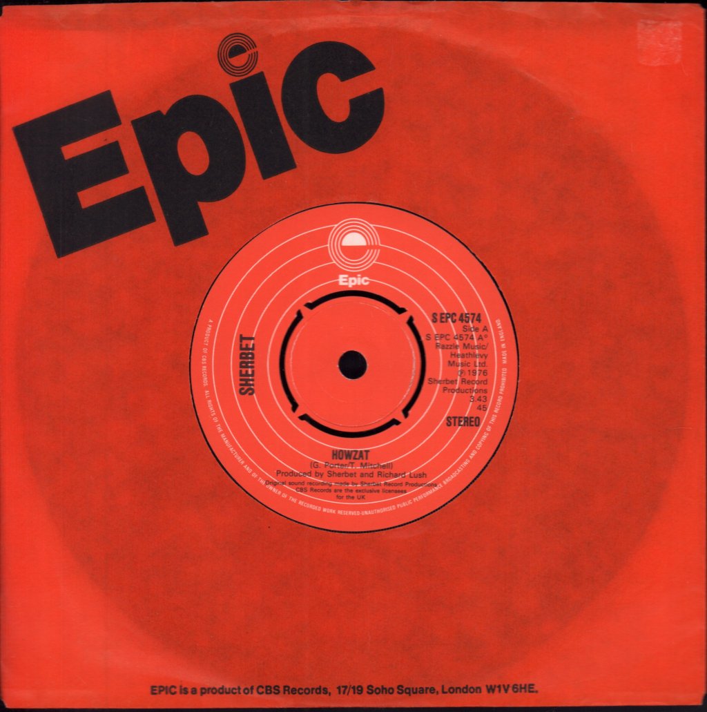 Sherbet (70'S Pop Group) - Howzat - 7 Inch