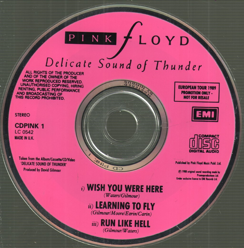 Pink Floyd - Delicate Sound Of Thunder - Cd